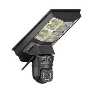 V380pro 2.5 Inch 5W Solar Powered LED Street Light 4G SIM WiFi Camera PIR Motion Detection PTZ Dual Lens Compatible Android iOS