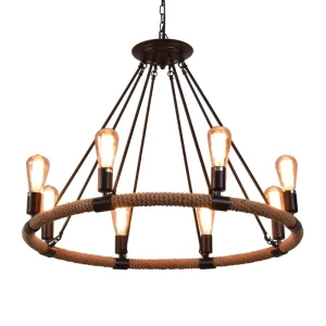 Vintage Decorative Hanging Lamps Indoor Pendant Lights Industrial Style Loft Wrought Iron Droplight Pendant Lamp