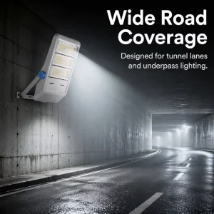 Wall Mount LED Tunnel Lamp IP66 AC85-265V 3000-6500K Full Power Range High Uniform Light City Tunnel Mine Access Road Exterior