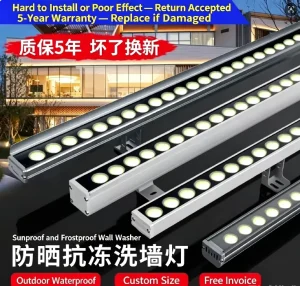 Wall Washer LED Wall Light Outdoor Waterproof Light Strip Outdoor Sign Light for Villa Building Exterior Lighting