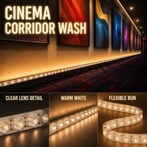 Wall Washer Light RGB 14*10 MM Flexible Linear Light DC24V IP66 Single Color RGB Neon Wall Wash Strip Light for Building Contour