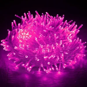 Warm White LED Fairy String Lights IP44 PVC White Wire 10M 100LED Christmas Tree Porch Party Decoration Custom Color OEM