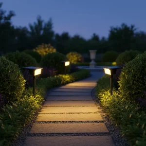 Waterproof 1W Outdoor Ground Mounted Garden LED Solar Spike Light with Solar Panel