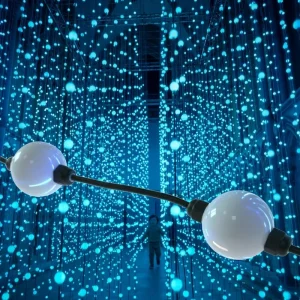 Waterproof 360 Degree Ball Light String 50mm 35mm Outdoor Waterproof Pixel Ball String Light