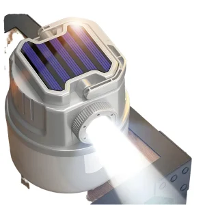 Waterproof ABS Solar LED Camping Lamp for Garden and Outdoor Emergency Lighting