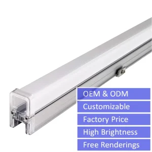 Waterproof Architectural Building Facade LED Wall Washer Linear Light Warm White DMX512 RGB RGBW IP65