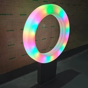 Waterproof Glow Patio Swings Landscape Lamp Garden Ring Modelling Light RGBW Color Changing Christmas Decorations