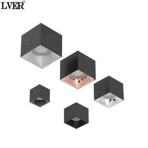 Waterproof IP65 Indoor Outdoor Square Recessed LED Ceiling Light Non-Glare