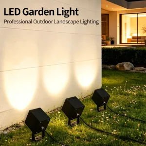 Waterproof IP65 Outdoor Garden Spot Light Lawn Lamp CE Rohs SAA CB Certified LED Spike Light for Porch Pathway Landscape
