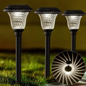 Waterproof LED Solar Lawn and Garden Path Light for Landscape Ground Lighting