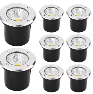 Waterproof LED Underground Light 5W 7W 10W IP67 Outdoor Buried Garden Path Spot Recessed COB Inground Lighting 110V 220V DC12V