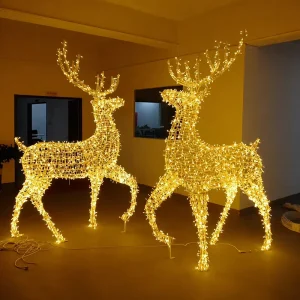 Waterproof Large Lighting Display Floating Holiday Motif Light Detachable Commercial Tree for Waterfront Decoration