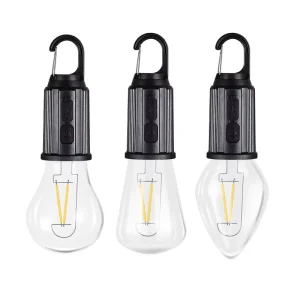 Waterproof Multifunctional Type-C Rechargeable Tent Hanging Light Bulb with Hook