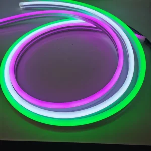 Waterproof Neon LED Strip Light for Bedroom Living Gaming Room 12V/24V UL Flex Silicone Tube Copper PCB RGBW Neon Light 10*18mm