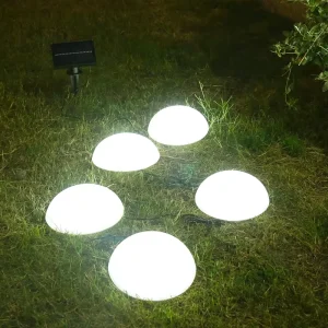 Waterproof Outdoor Solar Half Ball String Lights Hemisphere Solar String Lights Solar Garden Mushroom Lawn Light