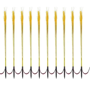 Waterproof PVC Outdoor 7 LED Solar Lawn Spike Pathway Wheat Light 60cm for Garden & Yard Courtyard