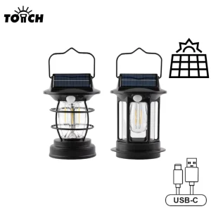 Waterproof Rechargeable Solar Camping Lantern