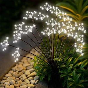 Waterproof Solar LED Dimmable Swaying Starburst Outdoor Yard Patio Walkway Pathway Decoration