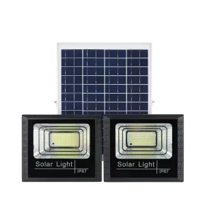 Waterproof Solar-Powered High Capacity Battery Security Outdoor Solar Flood Lights Remote Control