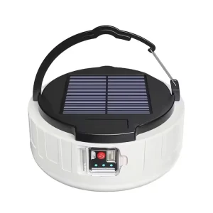 Waterproof Solar USB Rechargeable LED Camping Lantern with Remote Control and Emergency Light