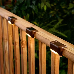 Waterproof Stair Garden Solar Powered Fence Lights Lamp Outdoor Yard Deck Light LED Steps Patio Lights Solar Lamp