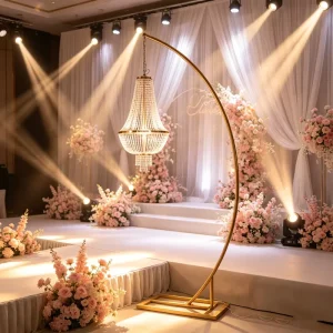 Wave Shape Crystal Chandelier Pendant Lamp for Wedding Banquet Hall Hotel