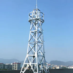 Weatherproof Hot Dip Galvanized Monopole Lightning Protection Tower Telecommunication Railway Signal Steel Lightning Rod Mast