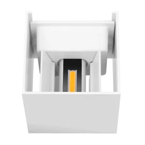 White Black Aluminum Lamp Shell COB Light Source Adjustable Beam Angle Exterior LED Wall Sconce Outdoor for Garden