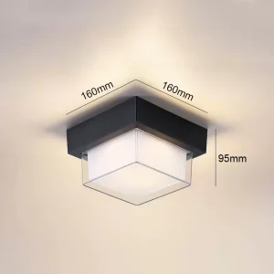 XD101 Modern Round Outdoor Corridor Ceiling Lamp Waterproof IP65 for Home Hotel Garden