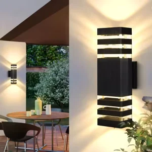 Yard Decorative Exterior Nordic Wall Lamps IP65 Waterproof Mounted Up Down Modern Luxury Outdoor LED Wall Light