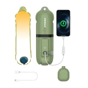 ZTARX Rechargeable Inflatable 30cm LED Tube IP66 Waterproof Light Dual Temp Dimmable for Outdoor Camping Emergency Repair Work