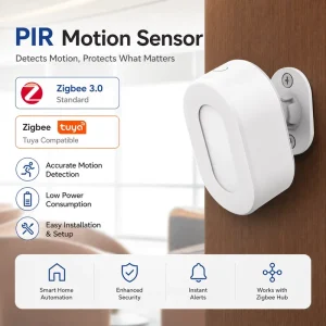 Zigbee3.0 Curtain PIR Motion Detector Wireless Human Body Sensor for Home Automation OEM Manufacturer Supplier