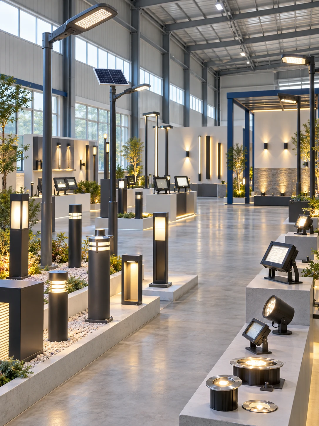 Loong Outdoor Lighting product showroom overview